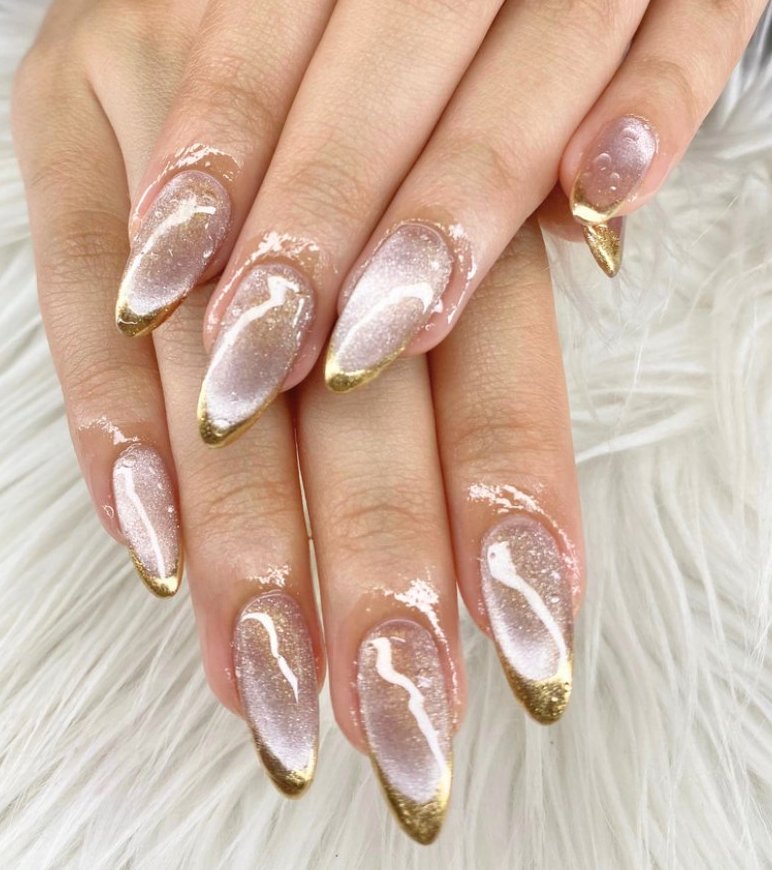Gel extensions dengan nail art design
